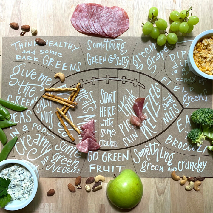 Football Charcuterie Board Cheat Sheet Hucklebeary
